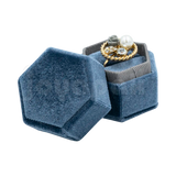 Estuche Velvet Hexagonal Chico para Anillo