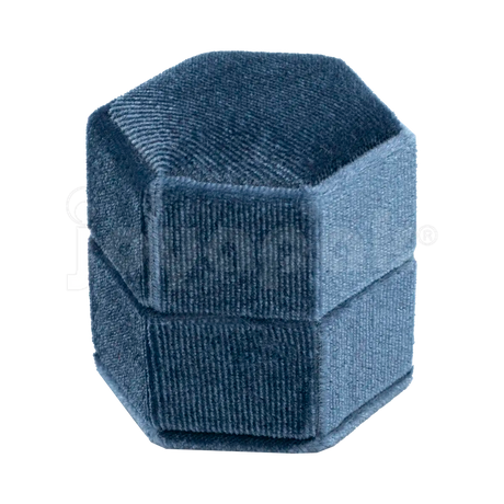 Estuche Velvet Hexagonal Chico para Anillo
