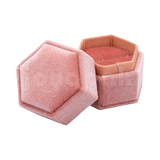 Estuche Velvet Hexagonal Chico para Anillo