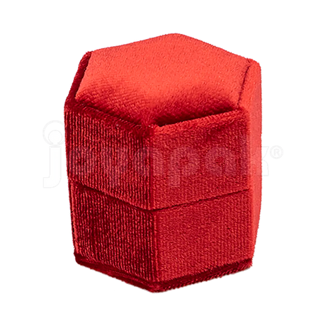 Estuche Velvet Hexagonal Chico para Anillo