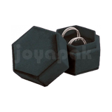 Estuche Velvet Hexagonal Grande Doble Anillo
