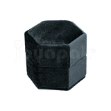 Estuche Velvet Hexagonal Grande Doble Anillo