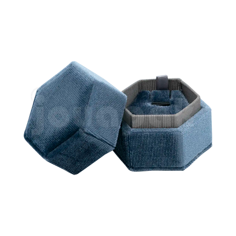 Estuche Velvet Hexagonal Grande Juego/Dije