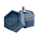 Estuche Velvet Hexagonal Grande Juego/Dije