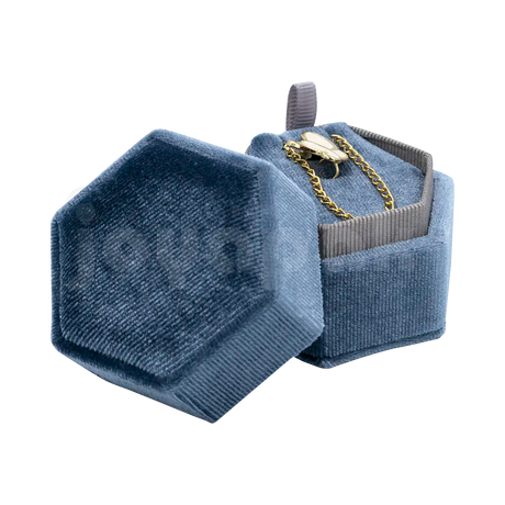 Estuche Velvet Hexagonal Grande Juego/Dije