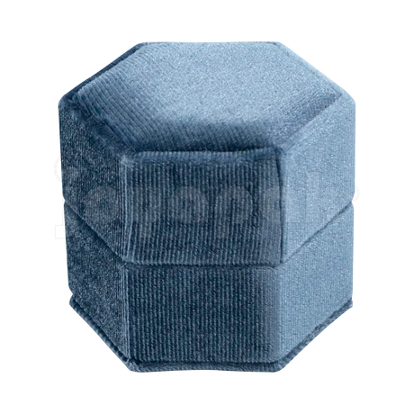 Estuche Velvet Hexagonal Grande Juego/Dije