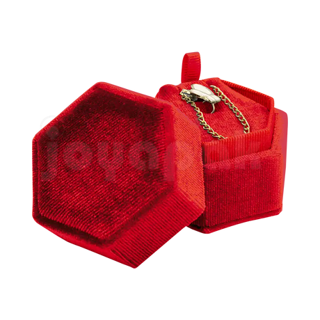 Estuche Velvet Hexagonal Grande Juego/Dije
