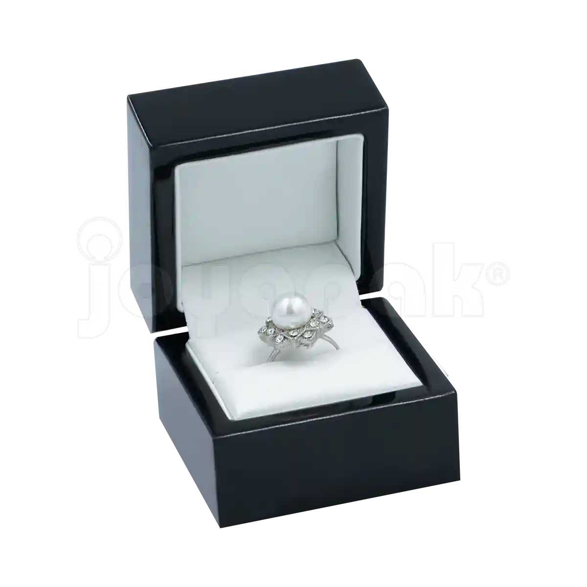 Estuche de Madera Black para Anillo