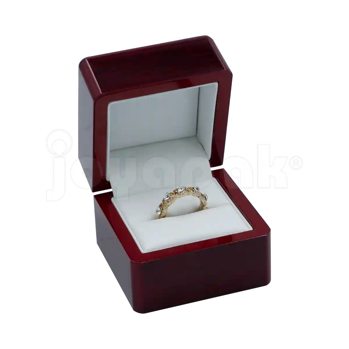 Estuche de Madera Rosewood para Anillo