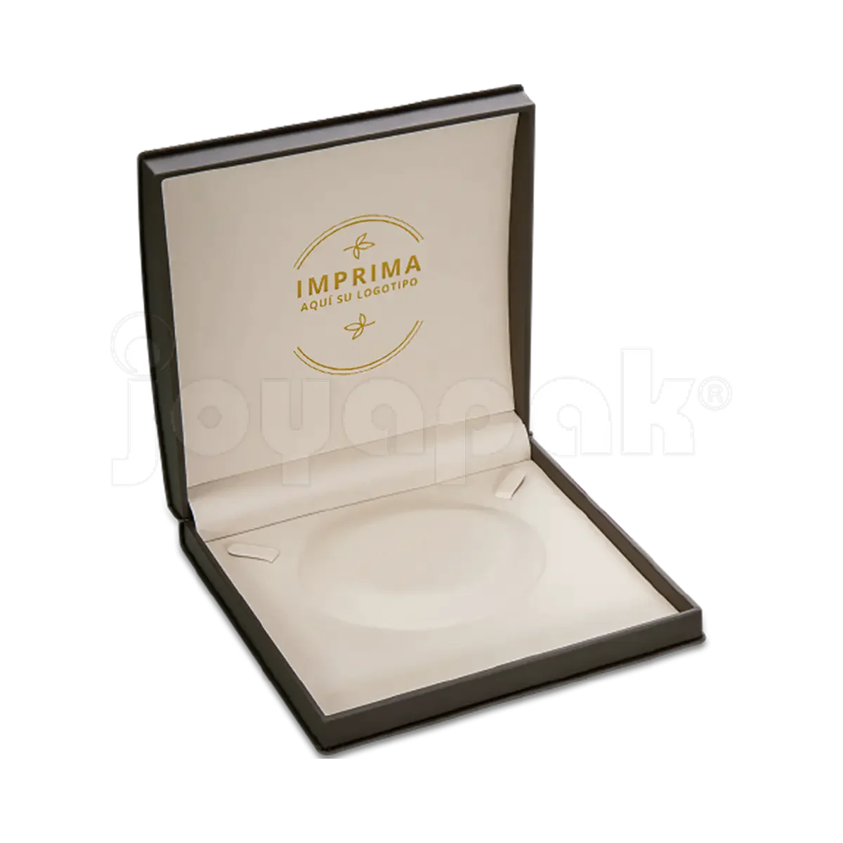 Estuche cerrado de plástico Diamante para joyería de collar.