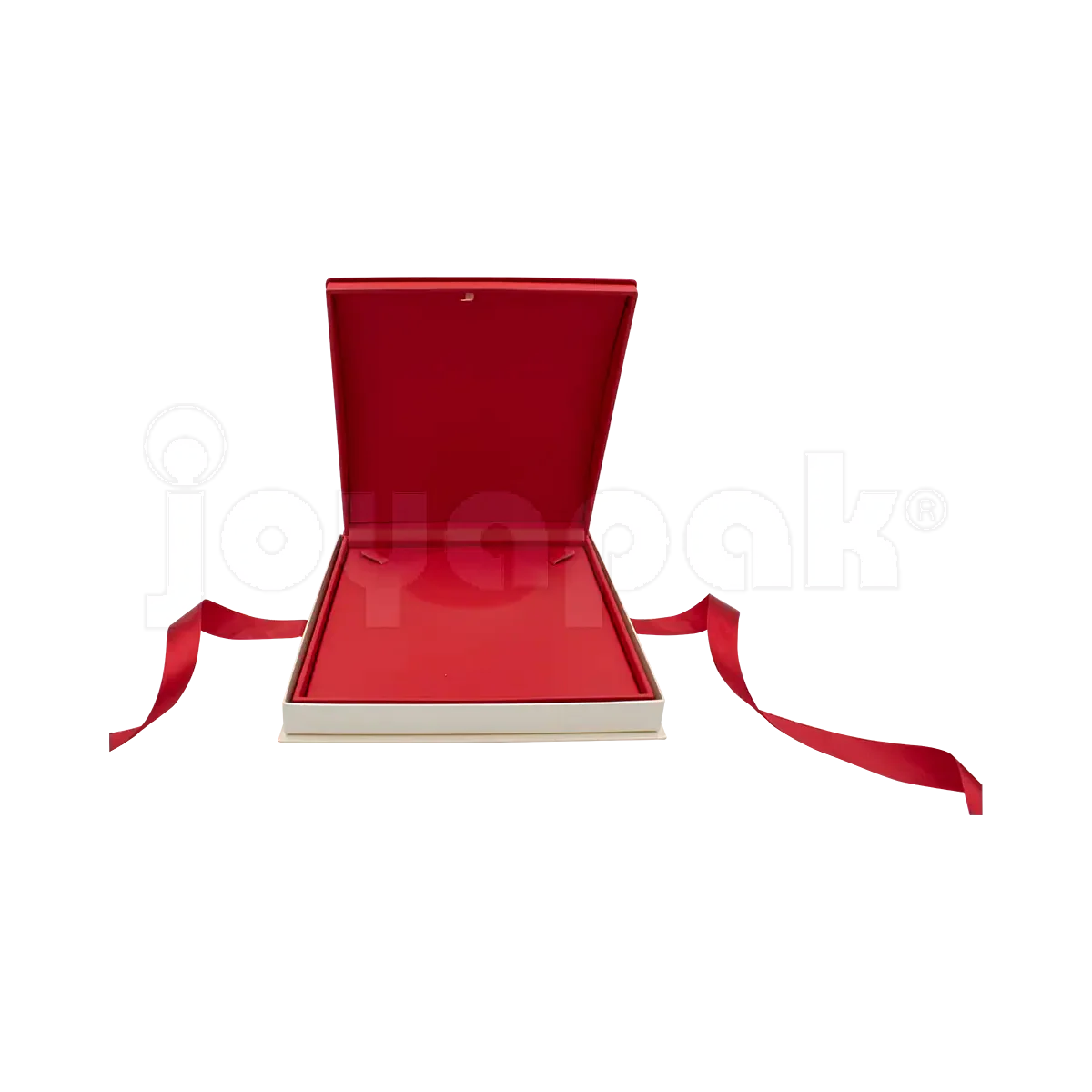 Estuche cerrado de plástico Topacio para joyería de collar.