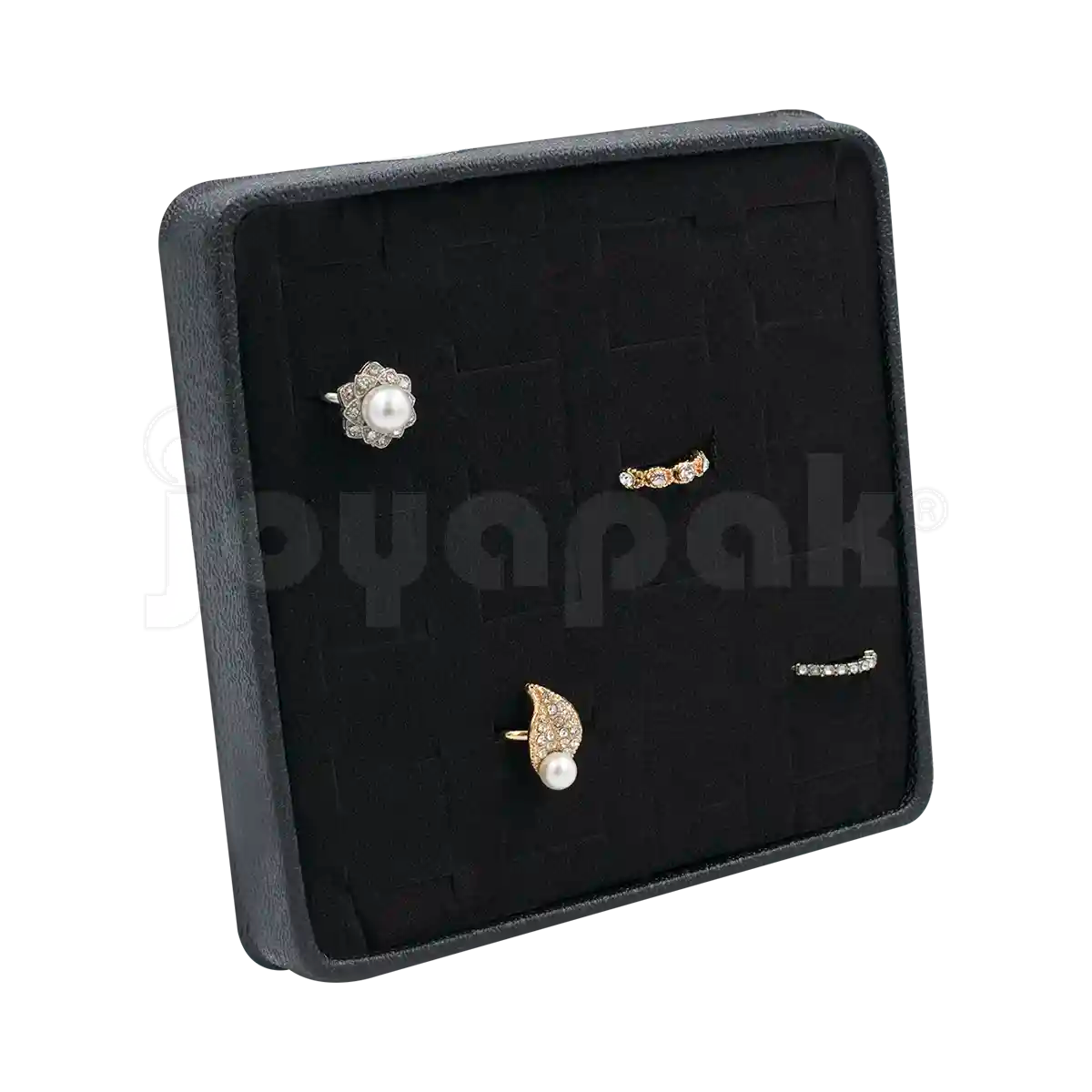Exhibidor Velour 24 Anillos con Caballete