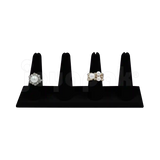 Exhibidor Velour Dedos para 4 Anillos