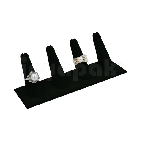 Exhibidor Velour Dedos para 4 Anillos