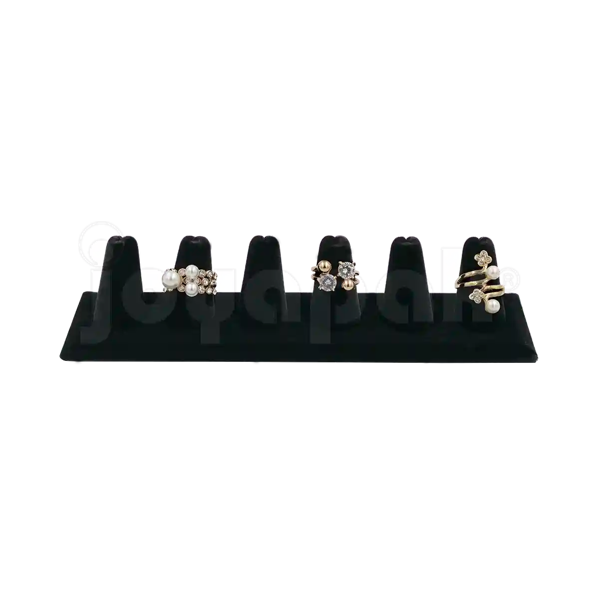 Exhibidor Velour Dedos para 6 Anillos