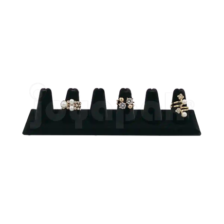 Exhibidor Velour Dedos para 6 Anillos