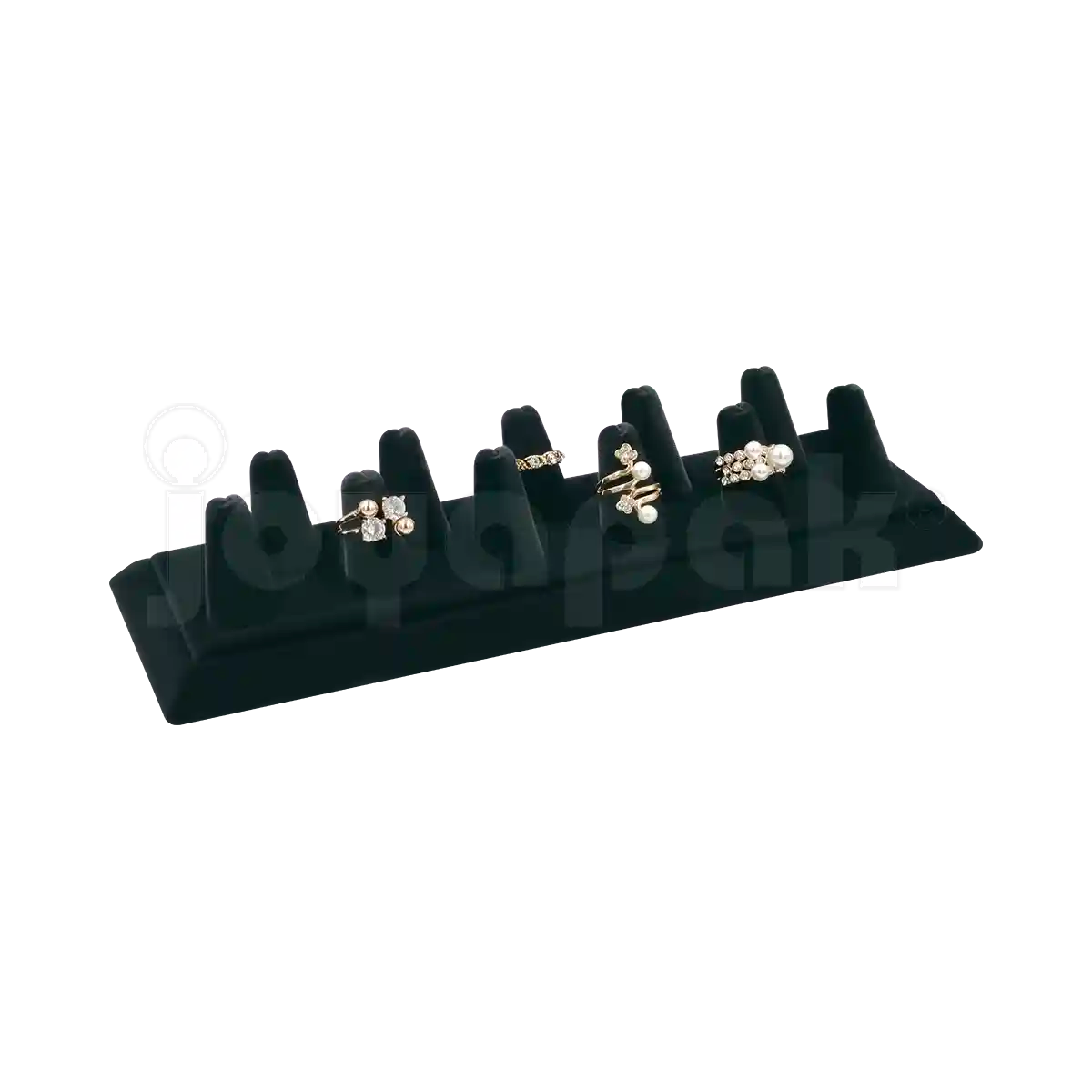Exhibidor Velour Dedos para 11 Anillos