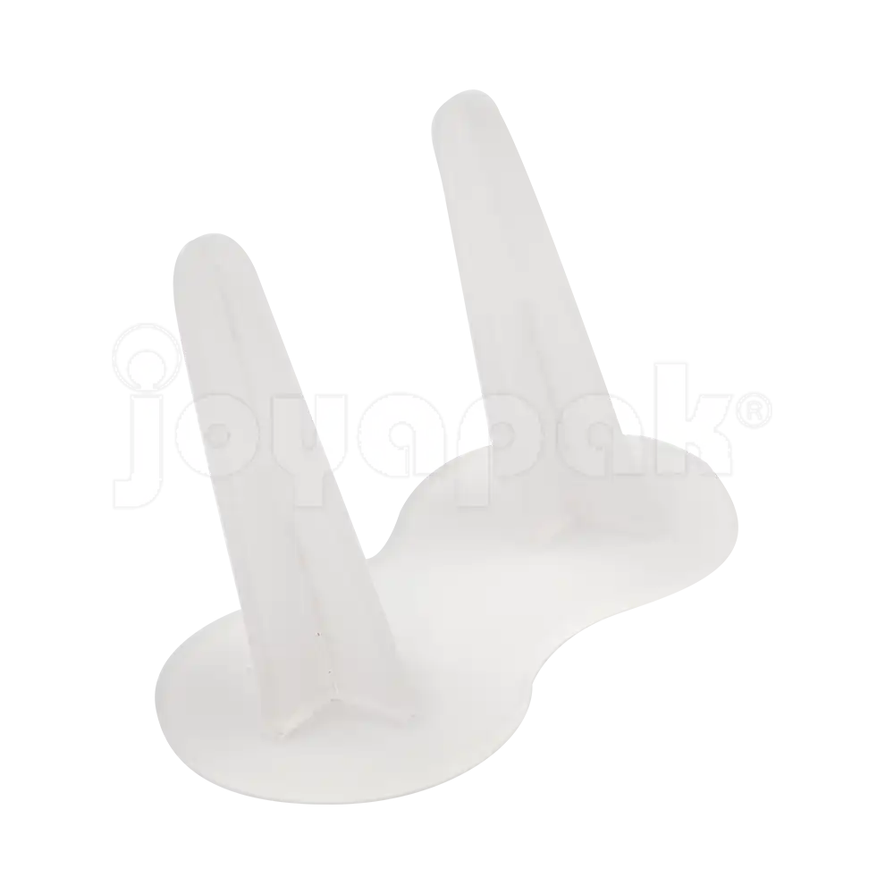 Exhibidor de acrílico frostdos dedos para para joyería.