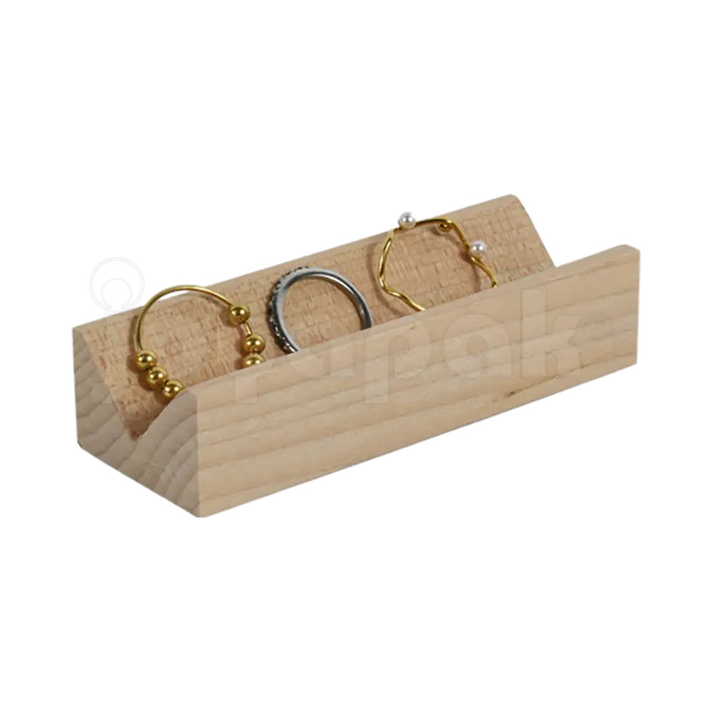 Exhibidor de Madera para Anillos