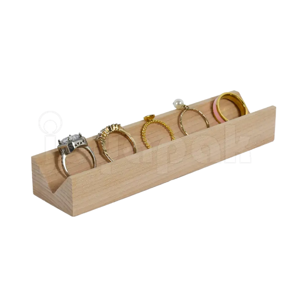 Exhibidor de Madera para Anillos