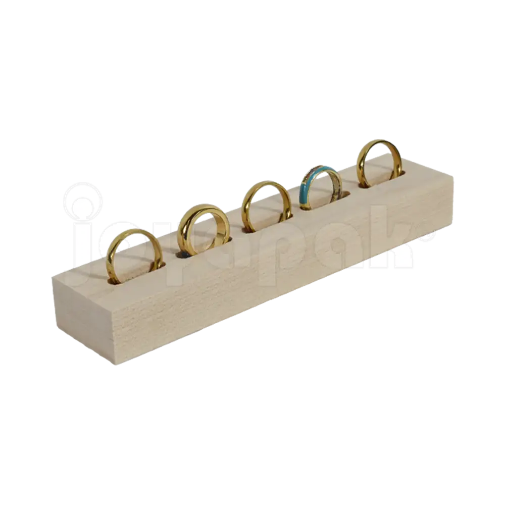 Exhibidor de Madera para Anillos