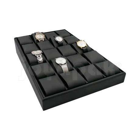 Charola Imitación Piel para 20 Relojes/Brazaletes