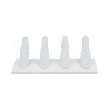 Exhibidor Imitación Piel Dedos para 4 Anillos