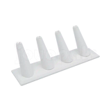 Exhibidor Imitación Piel Dedos para 4 Anillos