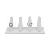 Exhibidor Imitación Piel Dedos para 4 Anillos