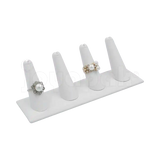 Exhibidor Imitación Piel Dedos para 4 Anillos