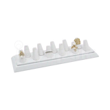 Exhibidor Imitación Piel Dedos para 11 Anillos