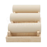 Exhibidor de Madera Natura Barra Triple para Pulseras