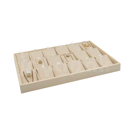 Charola de Madera Natura para Aretes / Dije