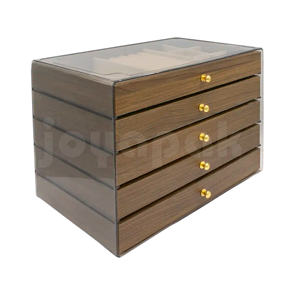 Alhajero de Madera 5 compartimentos