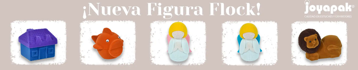 Estuche figura casa, pez, angel y leon para anillo