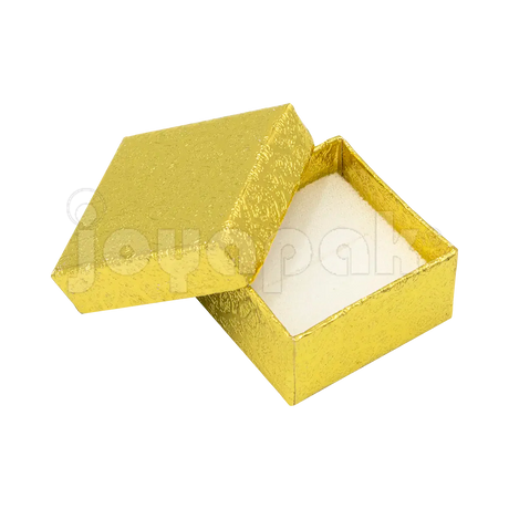 Empaque para joyería marca Joyapak, modelo Estrella Mini dorado, vista superior.