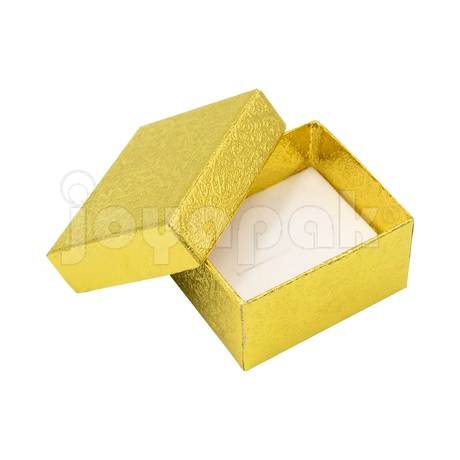 Empaque premium para joyeros, caja Estrella dorada con ranura para anillo, lista para logo gratis.
