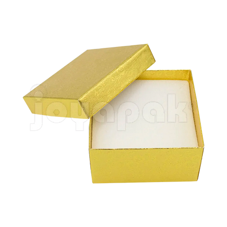 Interior de la caja Fiore cuadrada alta con un cojín de terciopelo grueso, ideal para sujetar un reloj.