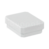 Caja exhibidor de plástico blanco para broquel, empaque profesional para aretes pequeños.