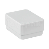 Caja exhibidor de plástico blanco para juego de joyería, empaque profesional para coordinados.