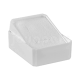 Interior de terciopelo blanco en caja de plástico para juego, venta por mayoreo en Joyapak.