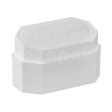Interior de terciopelo blanco en caja de plástico para argollas, venta por mayoreo en Joyapak.