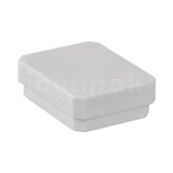 Caja exhibidor de plástico blanco para broquel, empaque profesional para aretes pequeños.