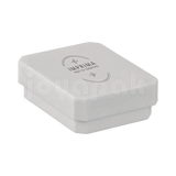 Caja exhibidor de plástico blanco para aretes, empaque profesional para joyería con logo impreso.