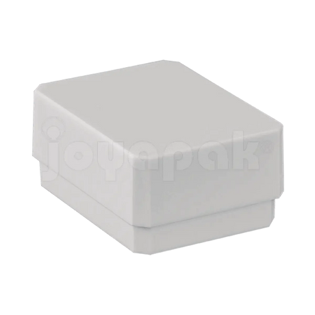 Caja exhibidor de plástico blanco para juego de joyería, empaque profesional para coordinados.
