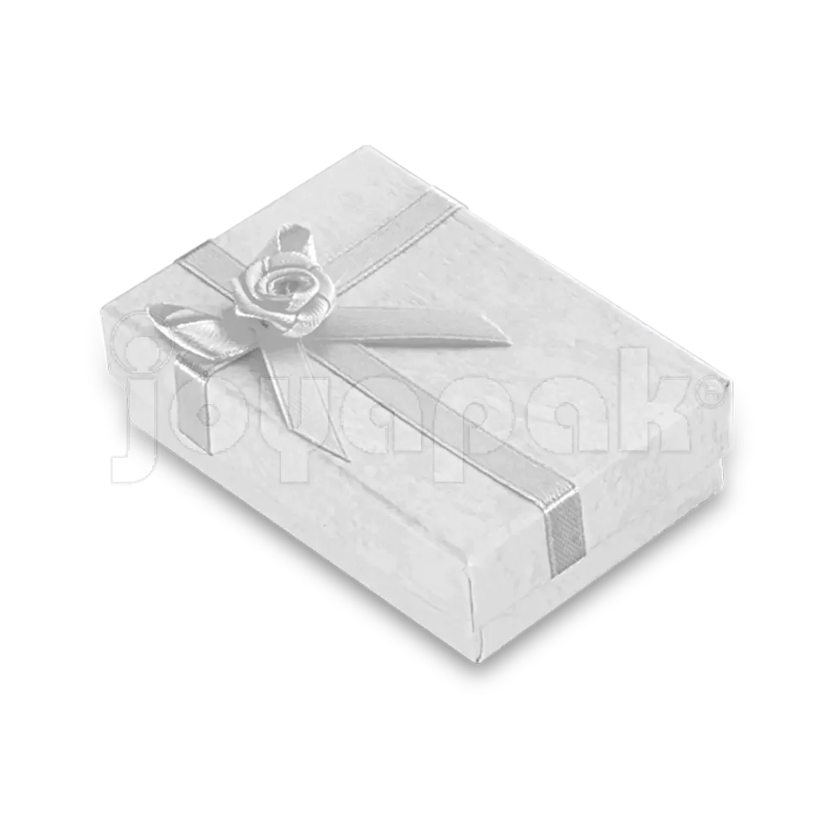 Caja con Moño de Flor para Aretes / Cadena con Dije