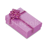 Cajas de cartón comerciales con impresiones tipo Fashion para aretes largos o cadena, catálogo de colores en set.
