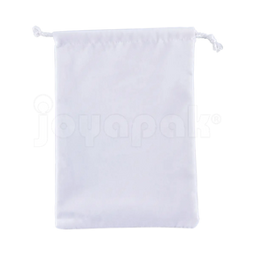 Bolsa de velour gamuza blanco 2420 extra grande, vista frontal.