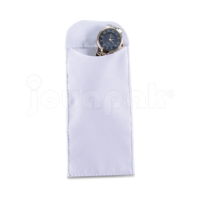 Bolsa carterita para reloj blanca 2502, vista frontal.