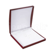 Estuche Europa de pana aterciopelada color vino rectangular extra grande para juego completo, vista de frente cerrada.